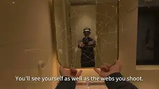 A Vision Pro Experience using a Real Mirror - Introducing The Mirror Prop in Spatial Web Shooter