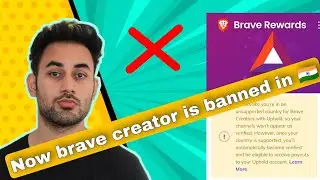 Now brave creator account is banned in India ⁉️ 🥺 #bravebrowser #battoken #bharatcrypto