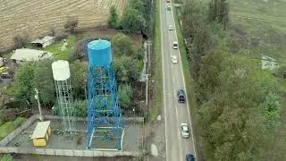 Vista A&eacute;rea de la despedida de  la comunidad de &Ntilde;iqu&eacute;n Estaci&oacute;n a Don Victor Hugo Parra San Mart&iacute;n.