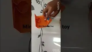 Origami Mini Paper Basketball Toy for kids #papercraft #basketball #basketballtoy #kidscraft #viral