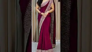 Beautiful vichitra silk saree with all over beads along with embroidery cut work border Work blouse