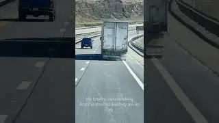 У этого дальнобойщика, вероятно, загорелись тормоза, когда он спускался с горы #грузоперевозки #д...