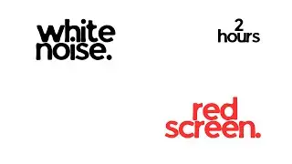 White Noise (Hair Dryer, Red Background, 2 Hours)