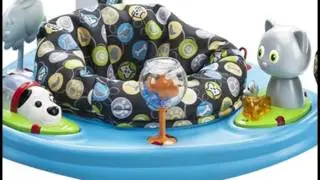 Evenflo Exersaucer Jump and Learn Stationary Jumper, My First Pet - Best Kids Ride on Toys