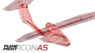 Planeprint Icon A5 &ndash; 3D printable rc plane