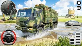US Offroad Army Truck Driving 3D 2026 - Army Truck Driving Cargo Games - Android Gameplay 
