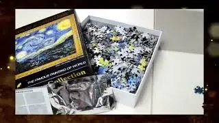 1000 Pieces the Starry Night Puzzle! #toys #paper #puzzle #art #education