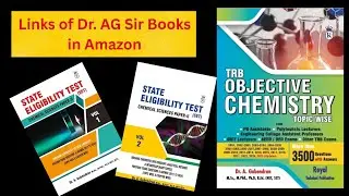 Buy Chemistry Competitive Books Online  for TRB and  SET  Exams . Amazon buy links in description.