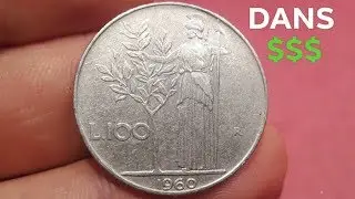 ITALY 1960 100 LIRE Coin VALUE + REVIEW