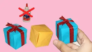 diy origami paper mini gift box| no cut no glue/taping 