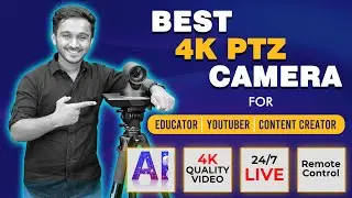 EduTech  4k PTZ CAMERA  - AI Technology for Online Teaching, Studio Setup & Video Conferencing