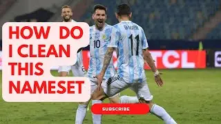 #117 Argentina Home Kit Copa America Champion 2021 Nameset Removal