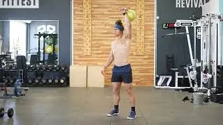 Alternating Kettlebell Clean and Jerk
