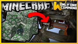 SMALLEST Minecraft DUNGEON With Only Two Command Blocks! (Random Dungeon Generator)