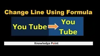 Change line or Paragraph or Simulate Line break using Concatenate and Char function.