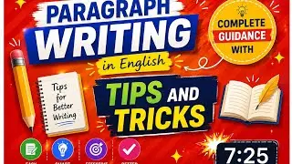 Paragraph writing in English/  how to make a paragraph /tips of paragraph writing 