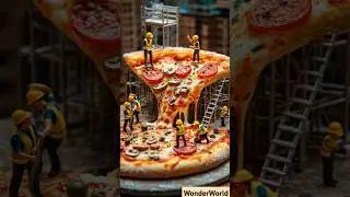 How pizza is made by Tiny chefs | Small chefs | Tiny waiters | Small waiters #pizza How pizza make