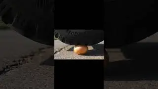 Whole Onion CRUSHED by Truck Tire 🧅💥 | Ultra Realistic ASMR in Slow Motion