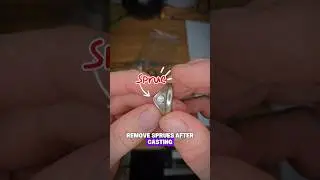 how I remove sprues #jewelrymaker #handmadejewelry #artist