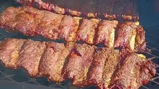 SMOKED RIBS (tuning plate test)🤔#oldcountrypecos #offsetsmoker #bbqribs