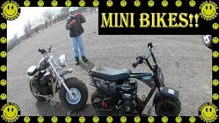 Riding mini bikes at Riverview Recreation Area, Waterloo, Iowa