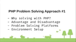 PHP Problem Solving Approach for Beginners (1/10)