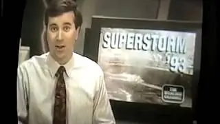 The Weather Channel coverage of the Storm of the Century (March 1993)