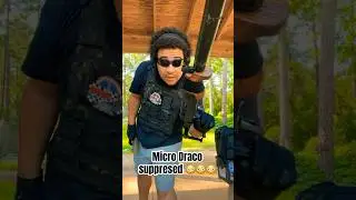 Micro Draco almost broke being suppressed 😢!!#gunshorts #mustwatch #legallydangerous #fypシ゚