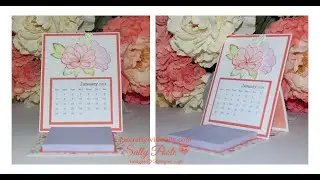 Stampin' Up! Translucent Florals Calendar Easel Project