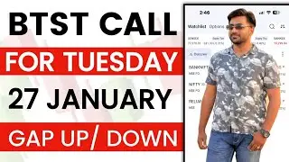 BTST for Tomorrow | BTST for 27 January 2026 | Tomorrow Market Gap Up or Gap Down