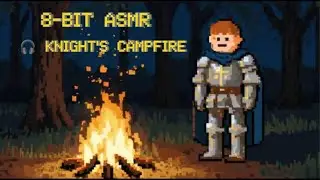 8-Bit ASMR Knight's Campfire 🏰 Deep Sleep & Study (1.25 Hours)