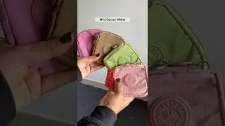 Dual Zip Mini Canvas Wallet 🍒✨💌#trending #trendingshorts #wallet