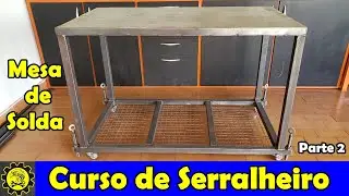 Curso de Serralheiro 39 / Aprenda Dividir os Espaços Entre os Metalons / Mesa de Solda - Parte 2