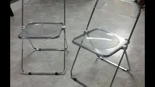PLIA CASTELLI ITALIAN LUCITE FOLDING CHAIRS