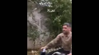 Dhoni In lockdown at home on bike with Jiva