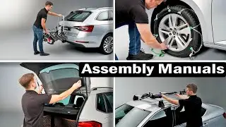 How To Assembly Snow Chains, Basic Roof Pack, Bicycle Carrier For a Tow Bar, Sun Shades - Manuals