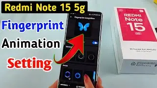 Redmi Note 15 5g Fingerprint animation kaise lagaye / fingerprint animation setting in Redmi Note 15