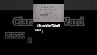 【visit to a grave】Clara Mae Ward【Famous Memorial】#gravestones #rip