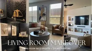 HOUSE TO HOME | DECORATE WITH ME | DIY ART PAINTING