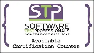 Software Testing Certification at STPCon Fall 2017