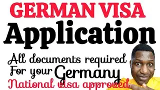 GERMANY VISA DOCUMENTS 2024|VISA APPLICATION GERMANY🇩🇪|DOCUMENTS NEEDED