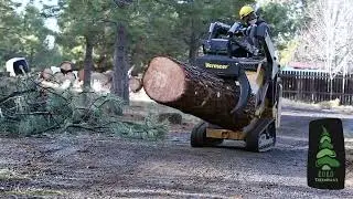 Vermeer CTX100 moving Pine Logs
