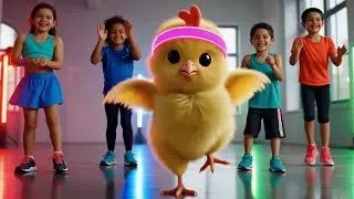 Funny Chicken Dance Song for Kids 💃 Nursery Rhyme 🎵 Silly Animal Songs #funny #cartoon #cute