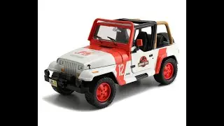 Jurassic World 1992 Jeep Wrangler 1:24 Scale Die-Cast Metal Vehicle