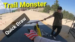 Quick Draw Trail, Snow Valley Bike Park, Trail Monster, on a Salsa Cassidy Enduro Bike Mullet setup.
