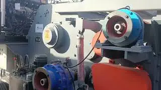 200HP diesel engine wood chipper export to Sri Lanka#pellets #pelletmachine #machine #biomass