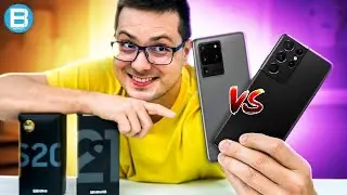 Galaxy S21 Ultra vs Galaxy S20 Ultra!  Os GIGANTES da SAMSUNG na BRIGA! O que MUDOU de VERDADE?