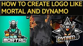 How to make logo like Mortal and Dynamo in 5minute | #logo #gaminglogo #sohamstv |