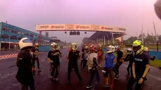 Local Helmet Lovers Dance After ASIA ROAD RACING CHAMPIONSHIP 2017 at Sentul Internasional Circuit