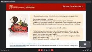 Conversatorio Cuidado del Ambiente y Soberan&iacute;a Alimentaria   18&deg; Coloquio de Investigaci&oacute;n en Salu